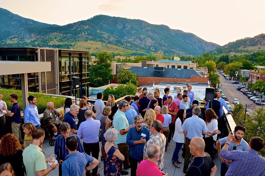 Networking Event on Rooftop in Boulder Colorado